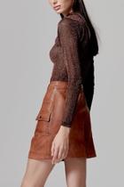  Amber Leather Skirt