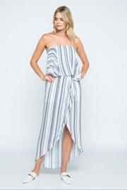  Off-shoulder Tube Midi-dress