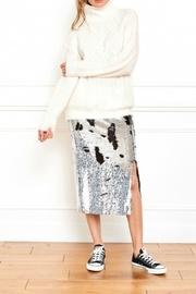 Jang Sequin Slit-skirt