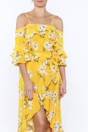 Bright Yellow Floral Top