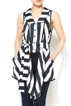  Striped Belted Top