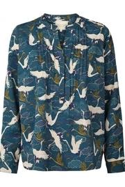  Bird Printed Blouse