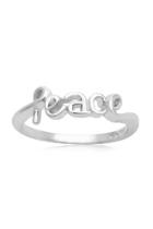  Sterling Peace Ring