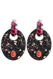  Black Rose Earring