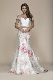  Two-piece Off-shoulder Formal-dress