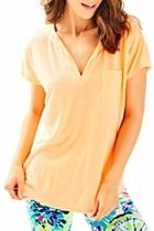  V-neck Tangerine Tee