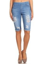  Stretch Denim Bermudas