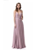  Mauve Sweetheart Gown