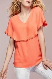 Orange V-neck Top