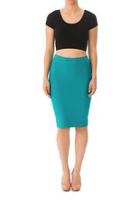 Bright Fitted Pencil Skirt