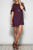  Cold Shoulder Shift Dress