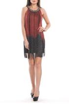  Ombre Fringe Dress