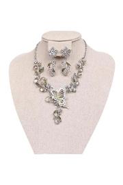  Butterfly & Flowers Necklace-set