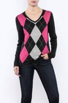  Charcoal Argyle Sweater