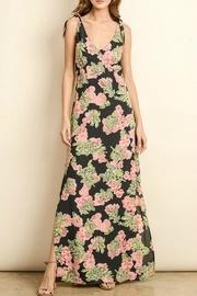  Tie-shoulder Printed Maxi