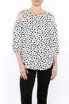  White Dotted Blouse