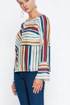  Colorful Stripe Blouse