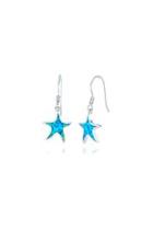  Sterling Opal Starfish Earrings