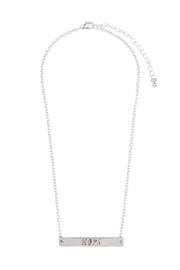  Hope Engraved-bar Necklace