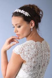  Rhinestone Leaf Headband
