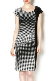  Geometric Dot Print Dress