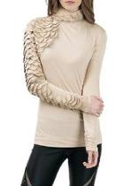  Faux Leather Shirt