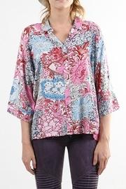  Print Button-down Top