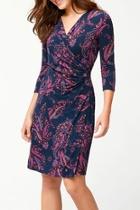  Tambour Faux Wrap Dress
