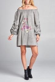  Puff-sleeve Off-shoulder Tunic