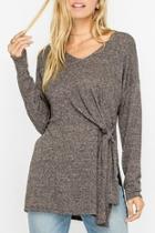  Side Tie Pullover