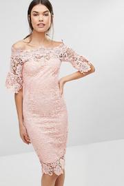  Petite Bardot Lace Ots Dress