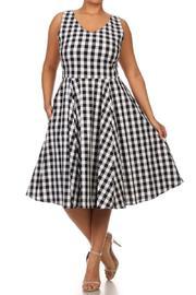  Gingham Pocket Dress