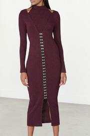  Plum Midi Dress