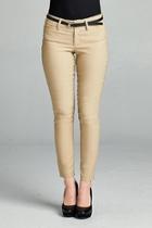  Belted Skinny Pant