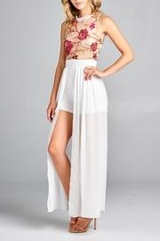  Floral Lace Romper-maxi