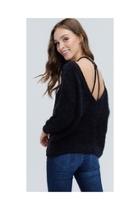  Black Strappy-back Sweater