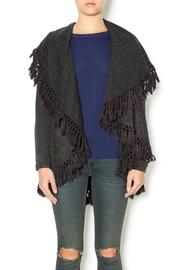  Cashmere Blend Fringe Cardi