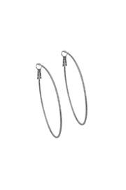  Gunmetal Hoop Earrings