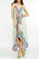  Print Halter Dress