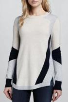  Colorblocked Intarsia Sweater
