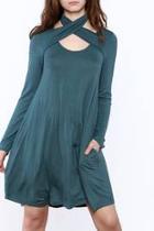  Teal Flare Dress