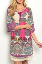  Multicolor Paisley Dress