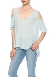  Cold Shoulder V-neck Tee