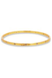  Crescent Bangle-zircon/medium