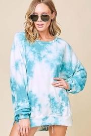  Long Sleeve Washed Tie Dye French Terry Sweatshirt