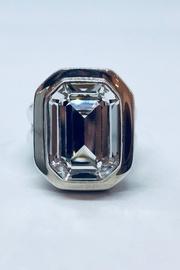  Crystal Octagonal Ring