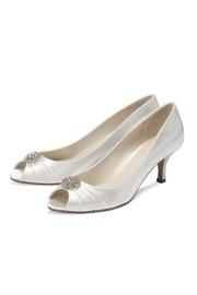 Zest Ivory Satin Heels
