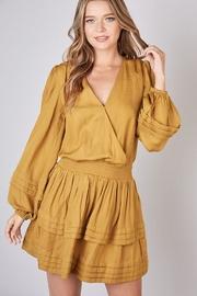  Layered V-neck Dress