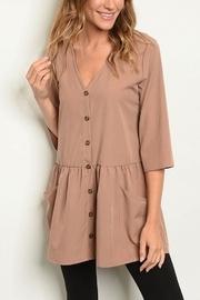  Mocha Button Down