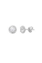  Pave Solitaire Studs